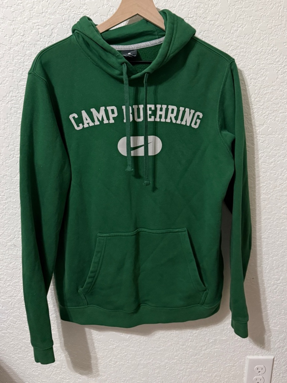 Nike Green Pullover Hoodie with White Logo
